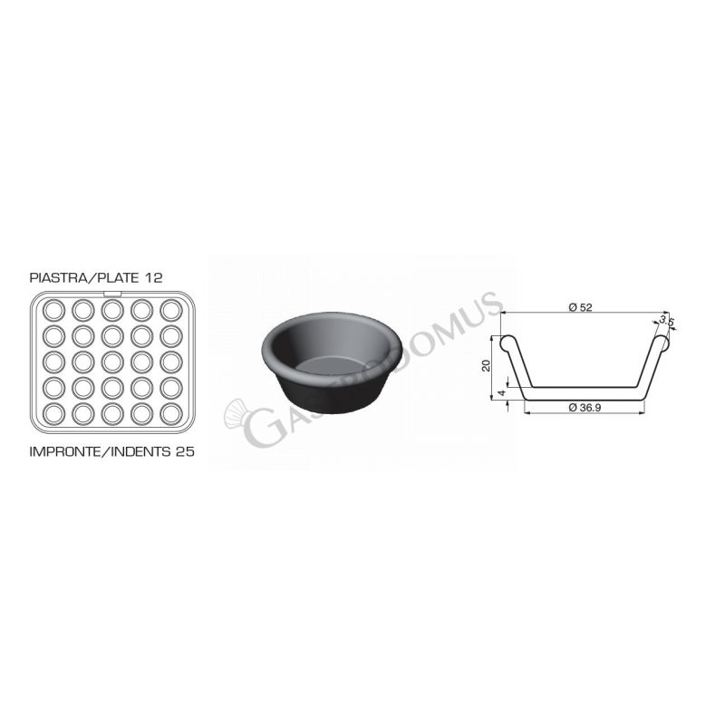 Scatola pasta pizza 12 litri - 60 x 40 x H 7 cm